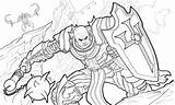 Diablo Iii Concept Crusader Line Test sketch template