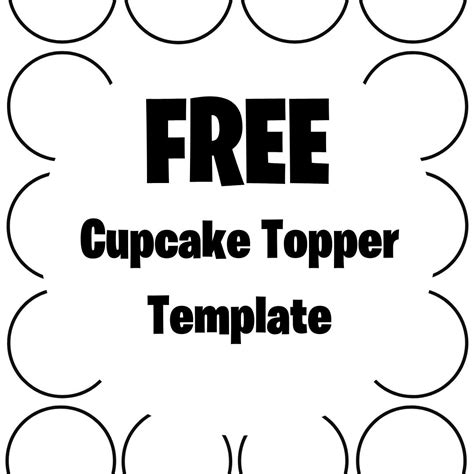 cupcake topper template kate shelby