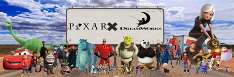Pixar X Dreamworks Two Worlds One Friendship By Mchistory On Deviantart