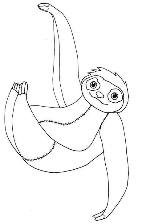 sloth coloring  sloth coloring