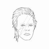 Bowie Blues Work Colouring Banish David Book Back sketch template