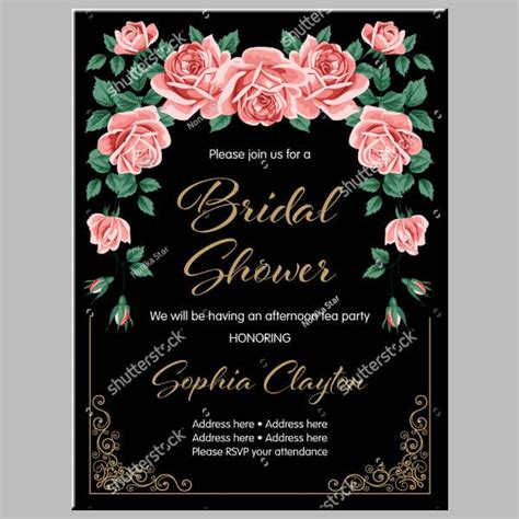 bridal shower card  printable