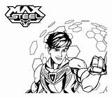 Max Steel Coloring Color Kids Pages Print Children Justcolor Printable sketch template