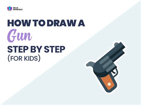 draw  gun   easy steps  kids