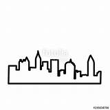 Skyline Atlanta Vector Getdrawings sketch template