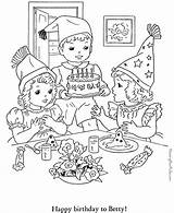 Coloring Birthday Pages Printable Popular sketch template
