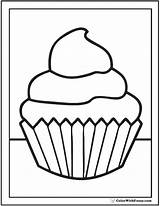 Coloring Cupcake Printable Pages Topping Fluffy Cupcakes Printables Kids Strawberry Pdf Colorwithfuzzy sketch template