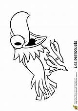 Corbeau Perroquet Joyeux Coloriages épouvantail Citrouille Effroyable Corbeaux sketch template