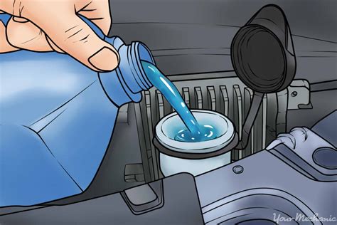 fill  windshield wiper fluid reservoir yourmechanic advice
