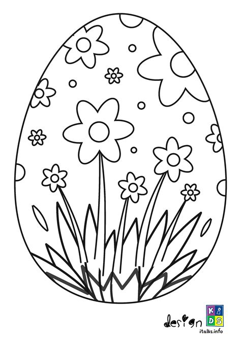 easter egg  flower coloring page  girls