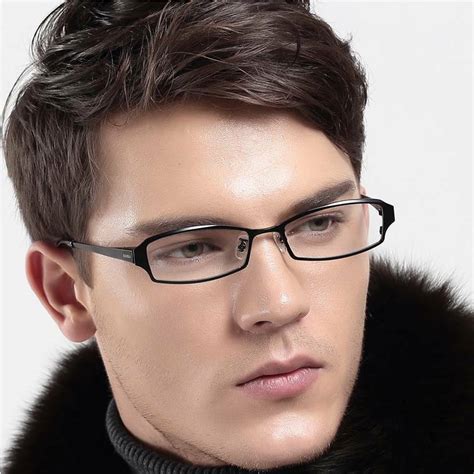 new designer mens titanium eyeglasses frames full rim rx glasses