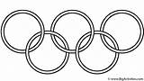 Coloring Olympic Olympics Symbol Symbols sketch template