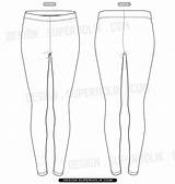 Leggings Fashion Template Sketch Templates Vector Clip Flat Sketches Illustrations Body Paintingvalley sketch template