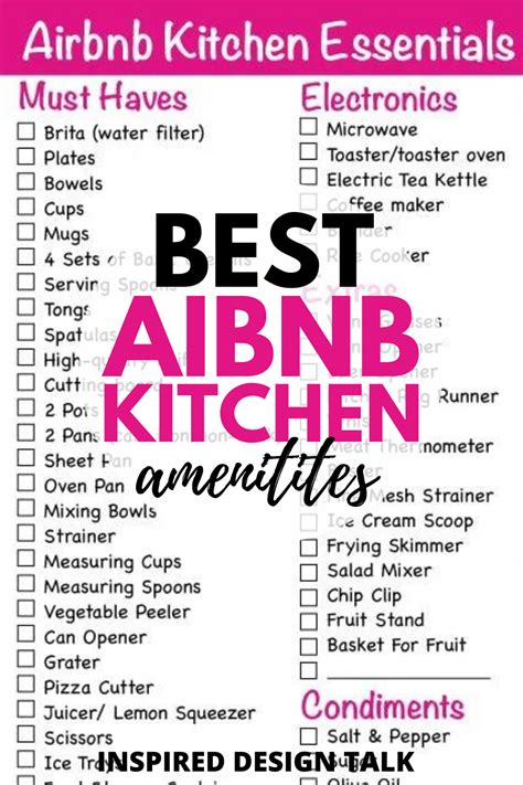 printable airbnb checklist template printable templates