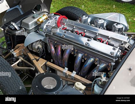 jaguar  type engine stock photo alamy