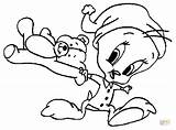 Tweety Titi Looney Tunes Piu Colorear Noches Kolorowanki Grosminet Desenho Sylvester Dormir Indo Cartoons Nacht Kolorowanka Dobranoc Ausmalbild Druku sketch template