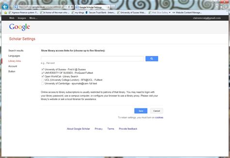 set  google scholar  find resources  sussex library frequently asked