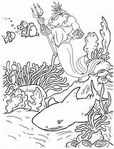 Coloring Triton King Reef Coral Beautiful Pages Great Kids Top sketch template