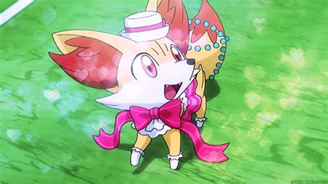 pokemon the fennekin line is adorable find and share on giphy