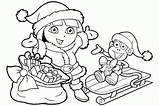 Dora Coloring Christmas Pages Nick Nickelodeon Jr Clipart Printable Books Sheets Explorer Colorings Colouring Getdrawings Princess Disney Library Print Size sketch template