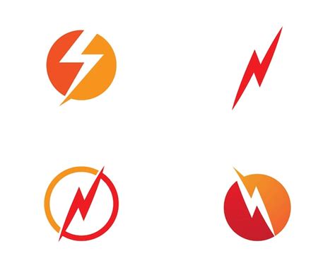 lightning logo premium vector