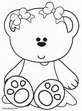 Bear Teddy Coloring Pages Kids Printable Baby Girl Francisco San Color 49ers Big Colouring Print Printables Little Christmas Cartoon Cool2bkids sketch template