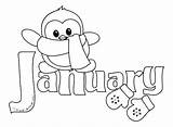 January Coloring Clipart Month Pages Winter Printable Kid Color Getcolorings Print Pag Drawing Webstockreview sketch template