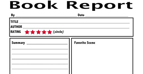 teach  simple book report  kids