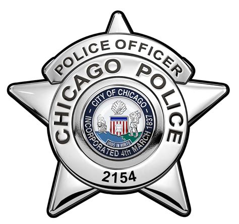 chicago police department police officer badge  metal sign   badge number added