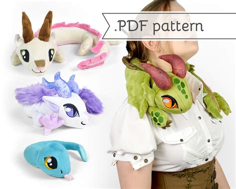 plush sewing pattern  furry anthro standing plushie diy