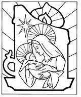 Coloring Jesus Baby Xmas Pages Christmas Nativity sketch template