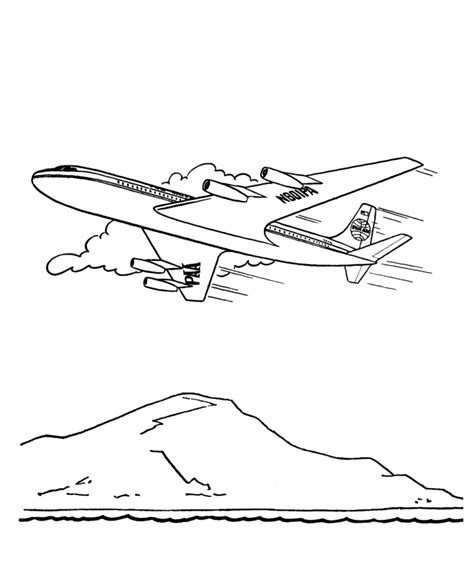 airplane coloring coloring pages