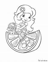 Shortcake Strawberry Coloring Pages Color Print Girls sketch template