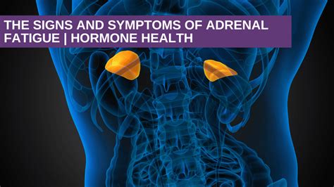 The Signs And Symptoms Of Adrenal Fatigue Hormone Health Genesis Gold