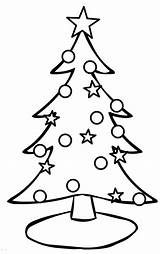 Tree Christmas Coloring Pages Ornaments Cute Getcolorings Color sketch template