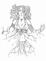 Medusa Coloring Beautiful Lady Pages Woman Color Netart Getdrawings Getcolorings sketch template