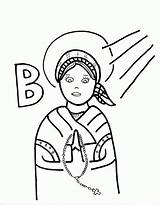 Coloring Pages St Saints Bernadette 1st Grade Doubting Thomas Popular Library Clipart Angels Line sketch template