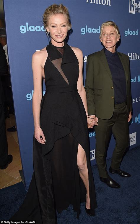 Ellen Degeneres And Wife Portia De Rossi Attend Glaad