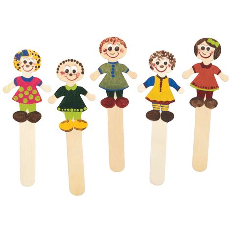 people shaped wood craft sticks beckers school supplies