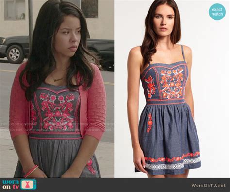 Wornontv Mariana’s Floral Embroidered Dress On The Fosters Cierra