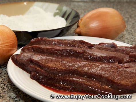 fried beef liver  onions recipe  homemade food