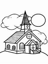 Church Coloring Pages Printable Color Childrens Churches Children Print Getdrawings Getcolorings Printablee sketch template
