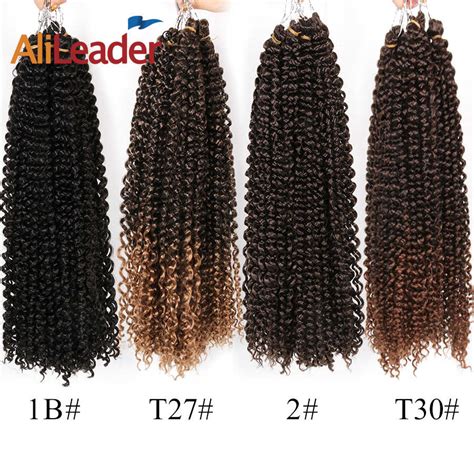 Alileader 18inch Kinky Spring Passion Twist Hair Braids Synthetic Water