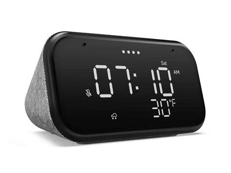 lenovo    smaller google assistant powered smart clock