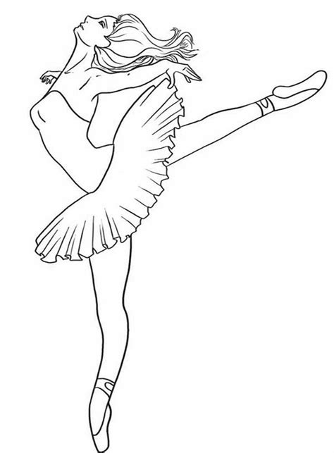 ballerina wearing tutu coloring page color luna