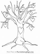 Tree Coloring Roots Leaves Without Pages Getcolorings Drawing Color Getdrawings Family sketch template