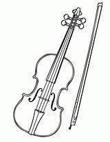 Violin Drawing Cello Coloring Clipart Fiddle Clip Pages Bow Drawings Music Simple Et Instruments Cat Draw Kids Line Guitar Easy sketch template