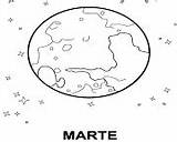 Marte Planeta Template sketch template