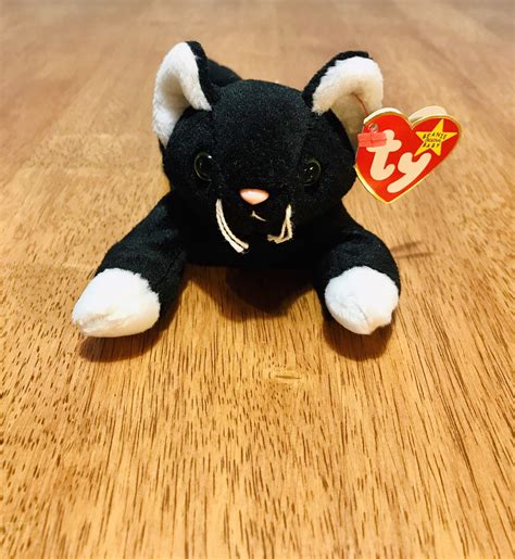 ty beanie babies zip  cat  prance  cat vintage etsy rare