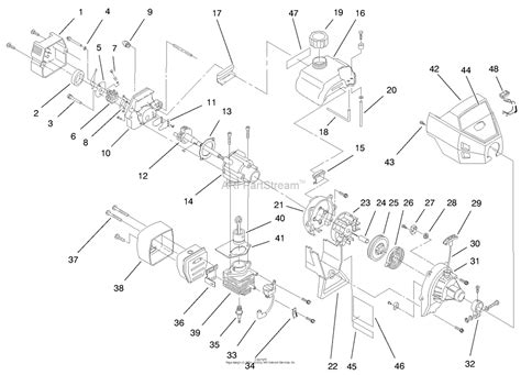 toro   gas trimmer  sn   parts diagram  engine assembly